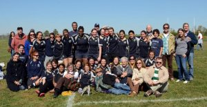 The Women's Rugby team on Parent's Weekend